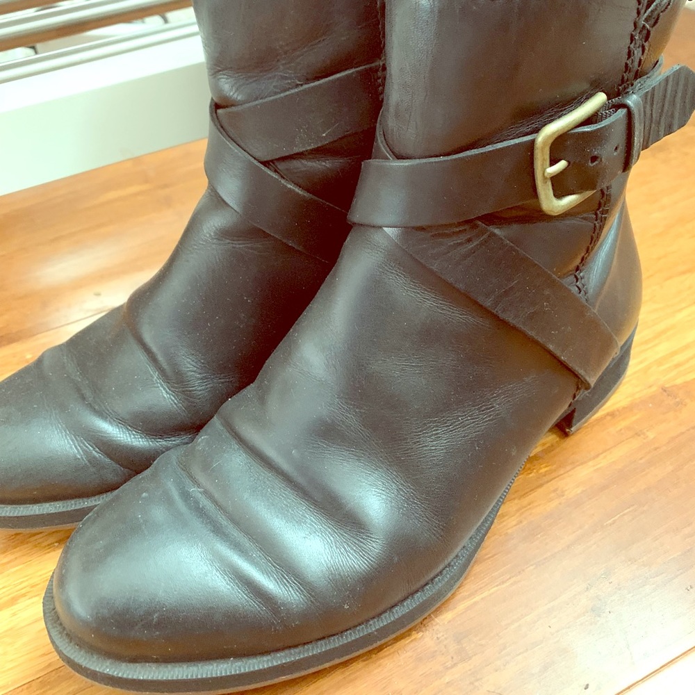 Ecco Gortex Leather Boots Excellent Condition